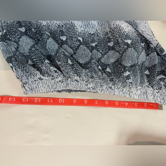 Maxi Animal Printed Lightweight Elastic Waist Skirt Sz M - Picture 4 of 9